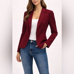 The Limited Red Suit Jacket